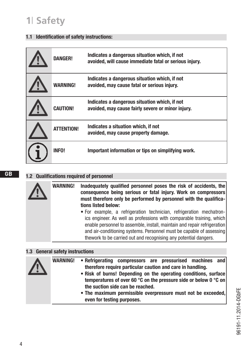 1 | safety | GEA Bock HG34e A User Manual | Page 4 / 28