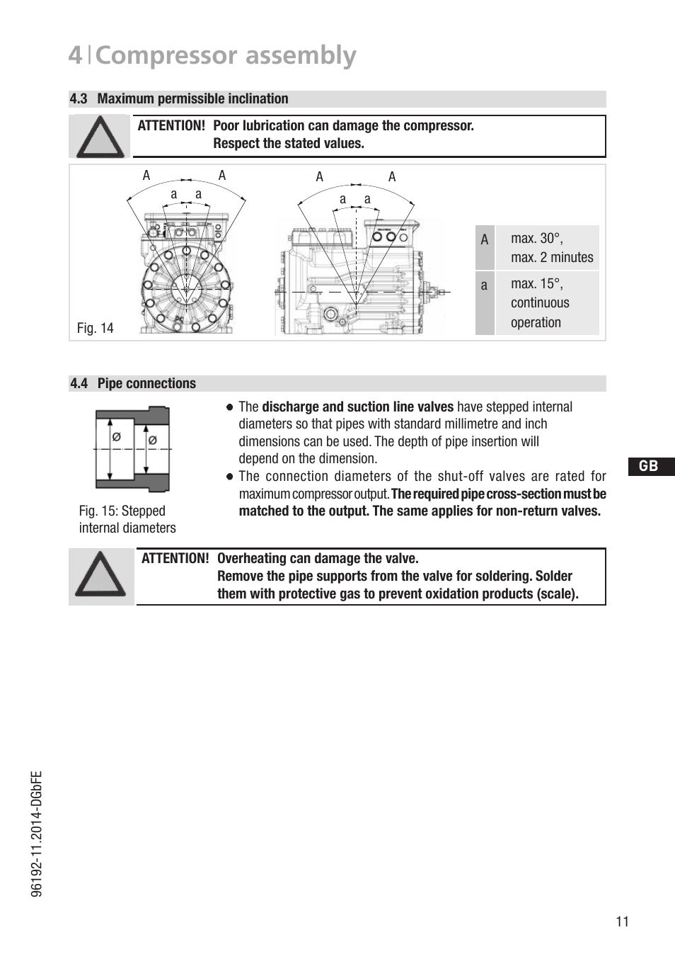 4 | compressor assembly | GEA Bock HG22e A User Manual | Page 11 / 28