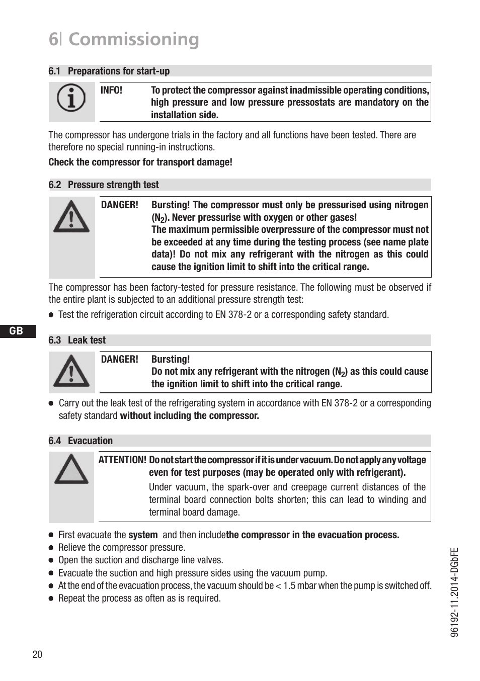 6 | commissioning | GEA Bock HG22e A User Manual | Page 20 / 28