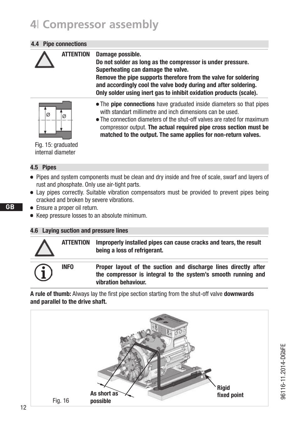 4 | compressor assembly | GEA Bock HGX34P 2 pole User Manual | Page 12 / 32