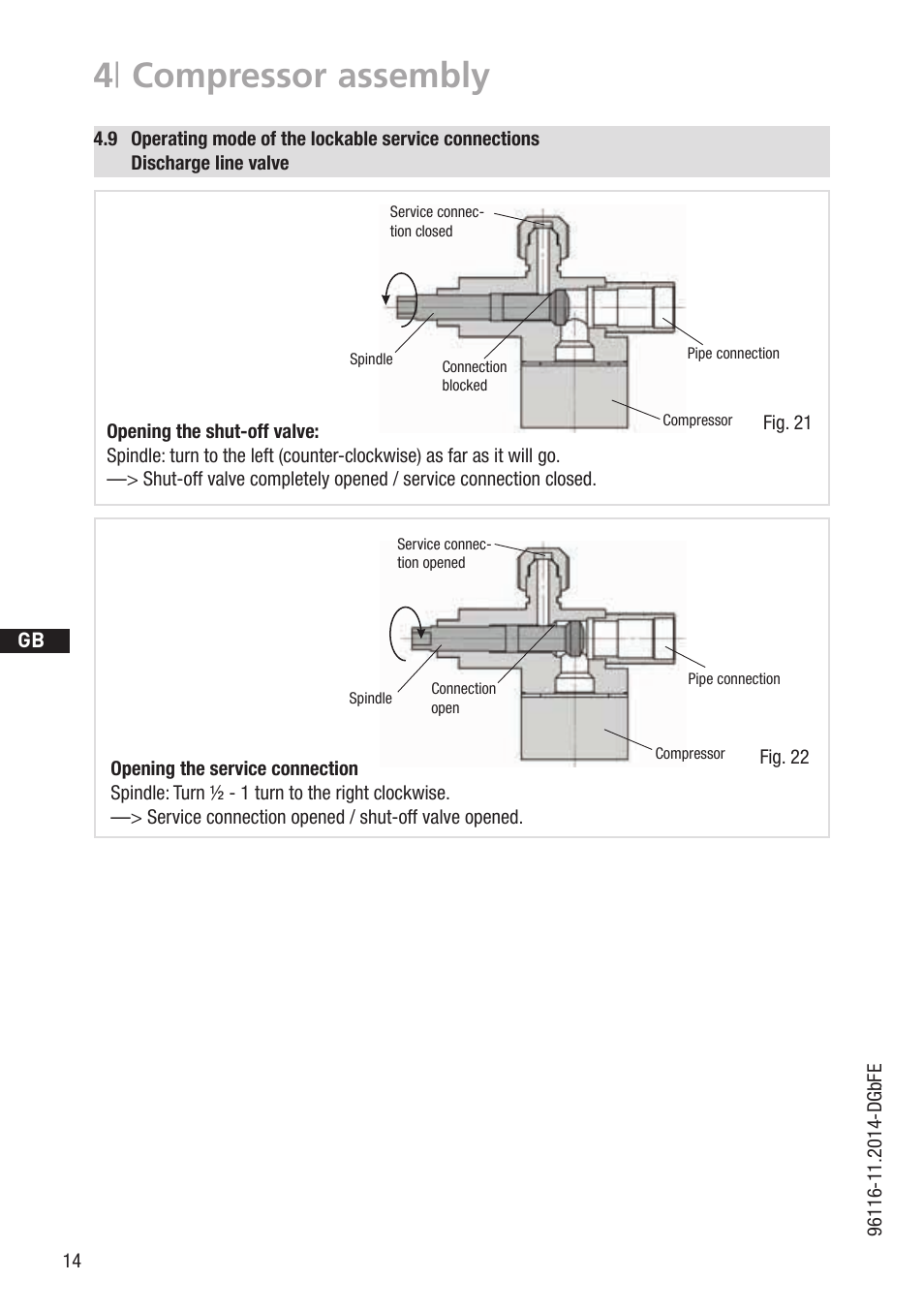 4 | compressor assembly | GEA Bock HGX34P 2 pole User Manual | Page 14 / 32