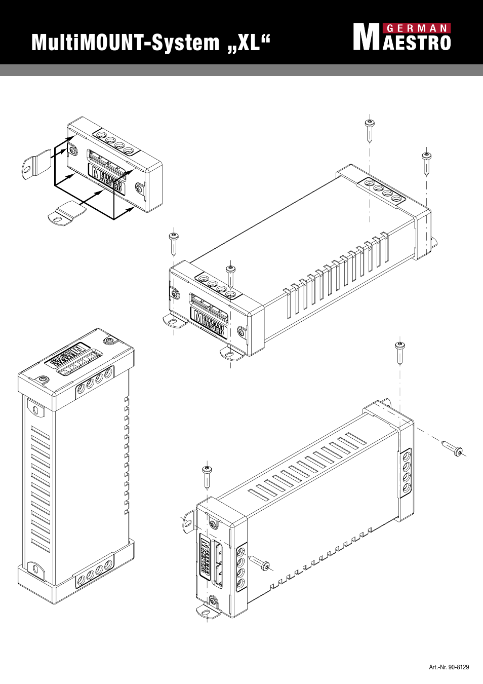 Multimount-system „xl | GermanMAESTRO MS 6508 User Manual | Page 8 / 8