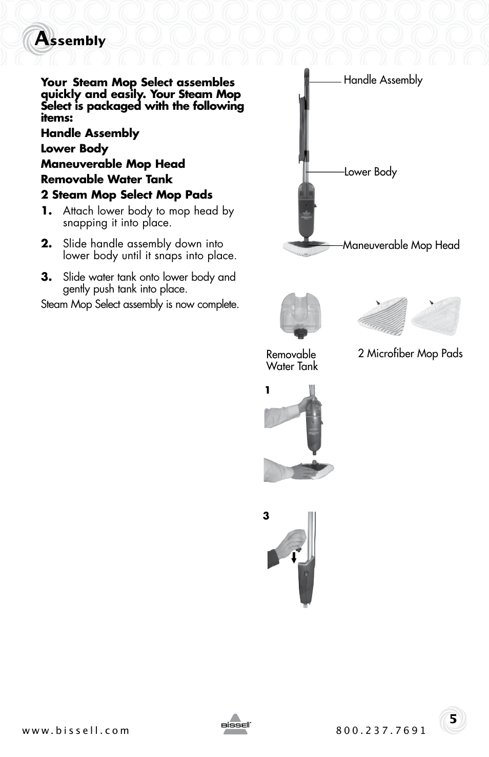 Bissell 94E9 User Manual | Page 5 / 12