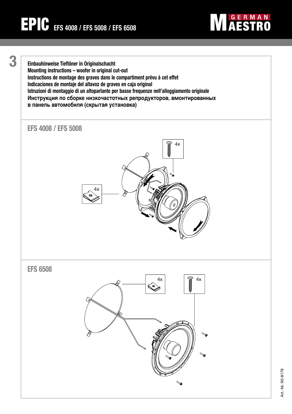 Epic | GermanMAESTRO EFS 6508 User Manual | Page 4 / 4