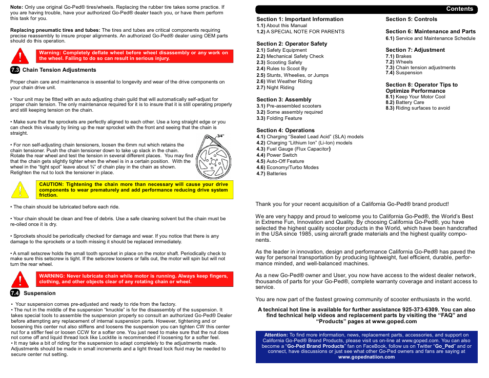 Go-Ped ESR750H PPV User Manual | Page 3 / 8