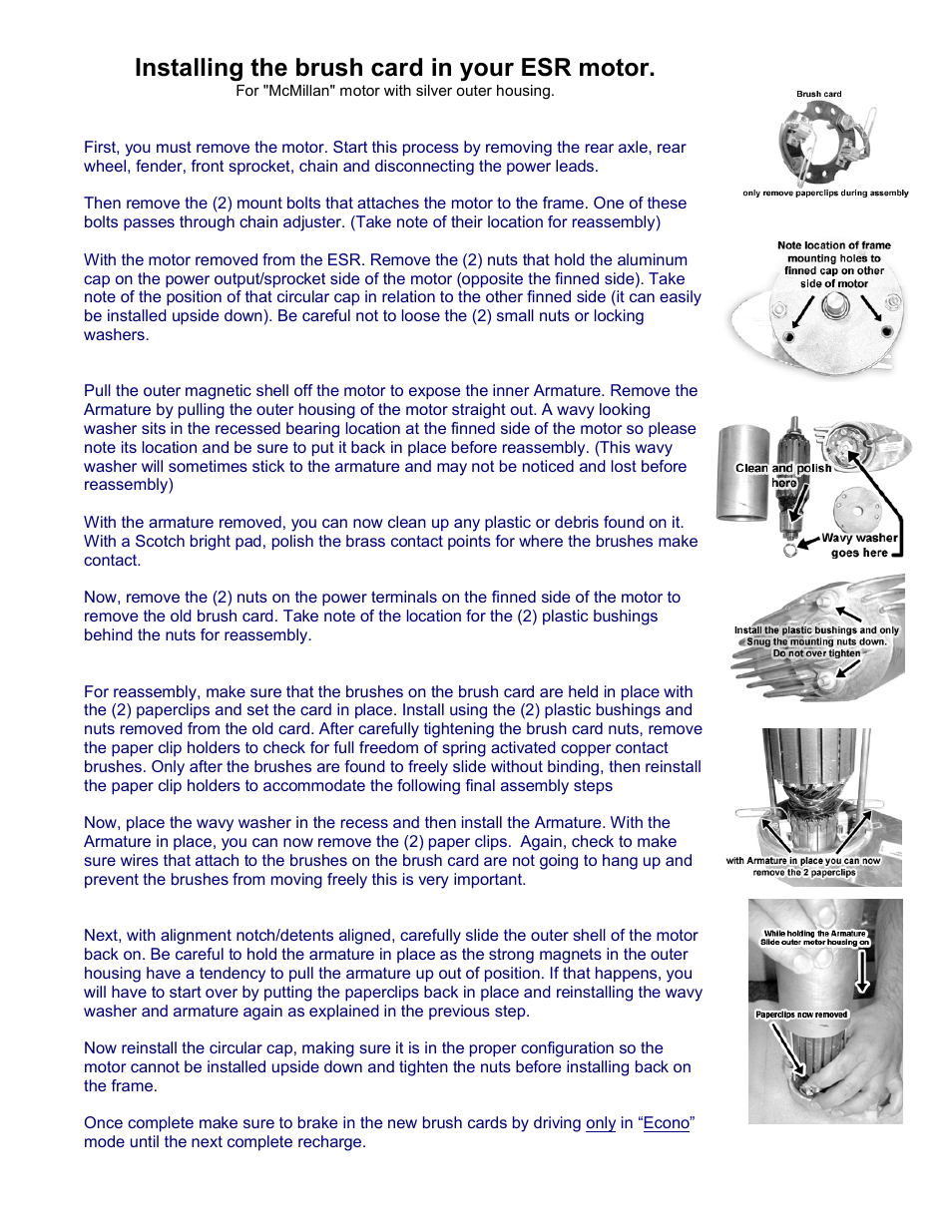 Go-Ped ESR750H PPV User Manual | 1 page