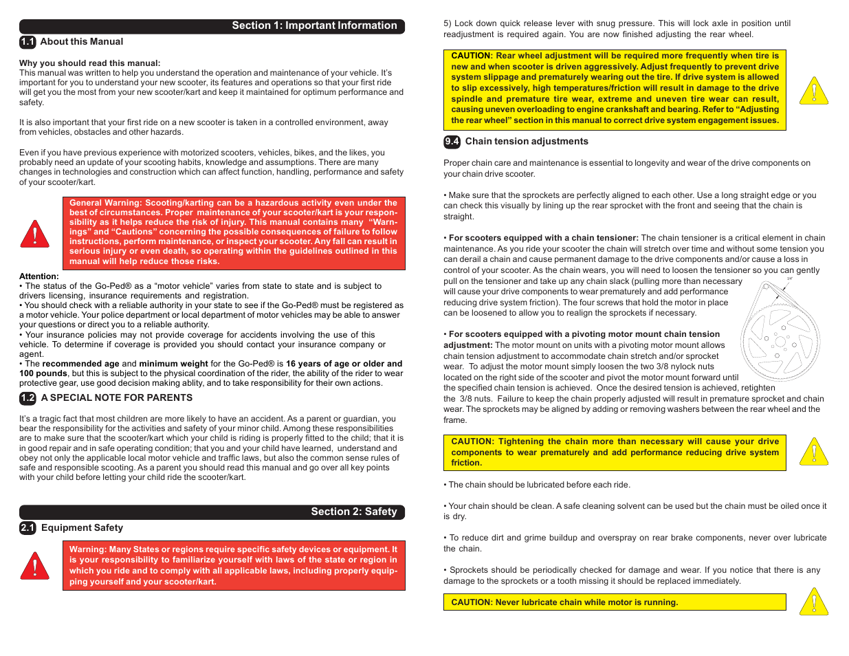 Go-Ped Know-Ped User Manual | Page 4 / 10