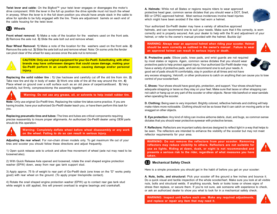 Go-Ped Super Go-Quad 30 User Manual | Page 5 / 10