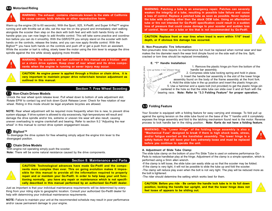 Go-Ped Super Go-Quad 30 User Manual | Page 9 / 10
