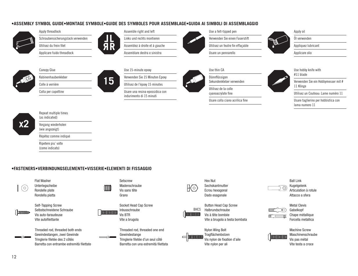 Lr l r x2 | Hangar 9 Valiant 30cc ARF User Manual | Page 12 / 72