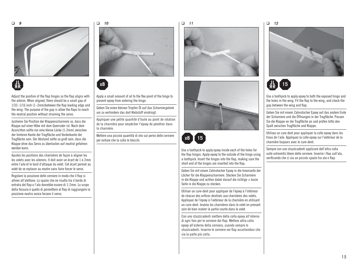 Hangar 9 Valiant 30cc ARF User Manual | Page 15 / 72