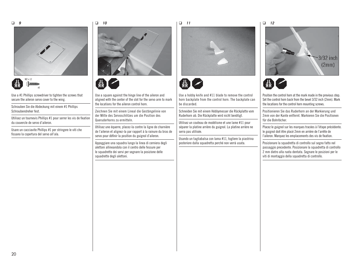 Hangar 9 Valiant 30cc ARF User Manual | Page 20 / 72