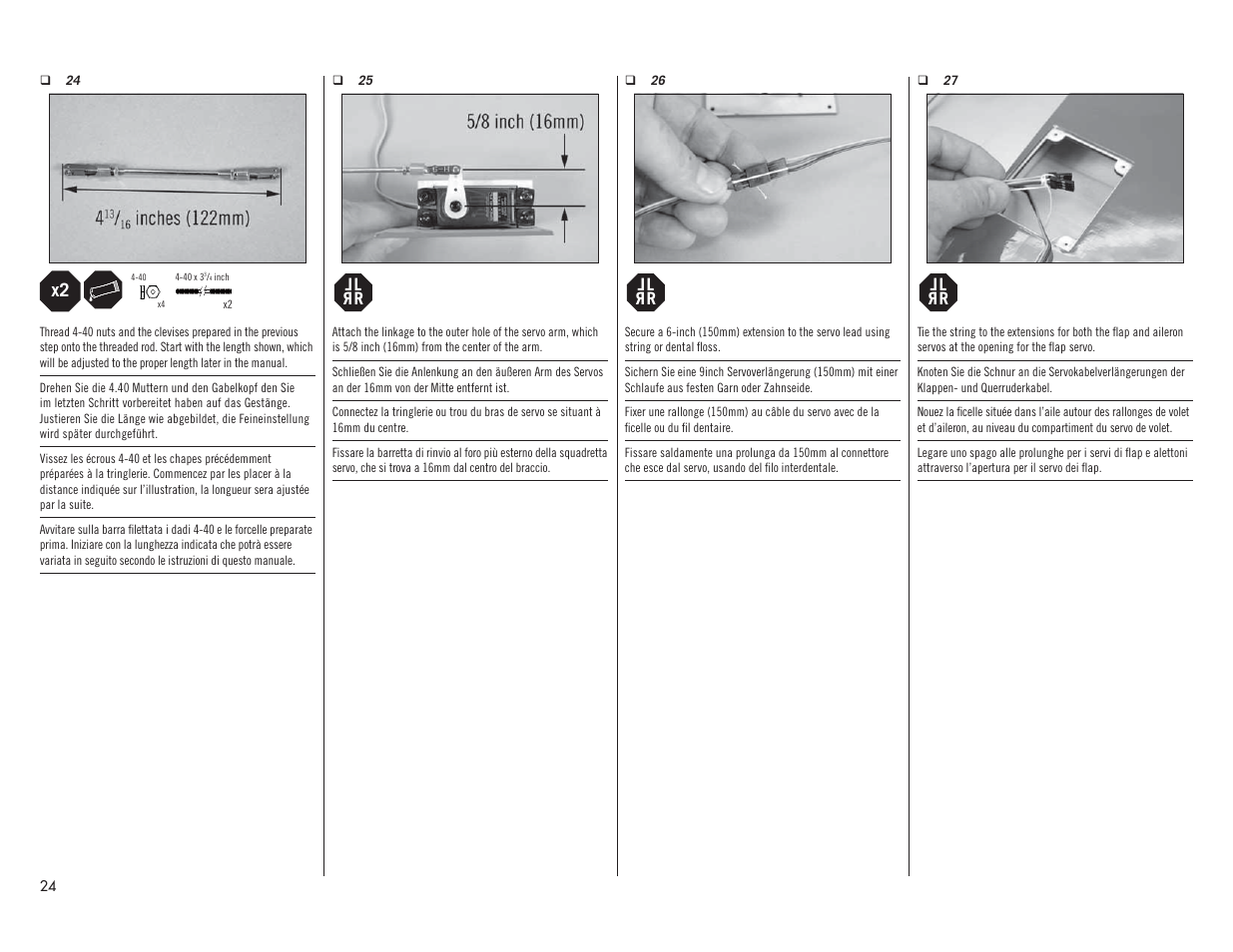 Hangar 9 Valiant 30cc ARF User Manual | Page 24 / 72