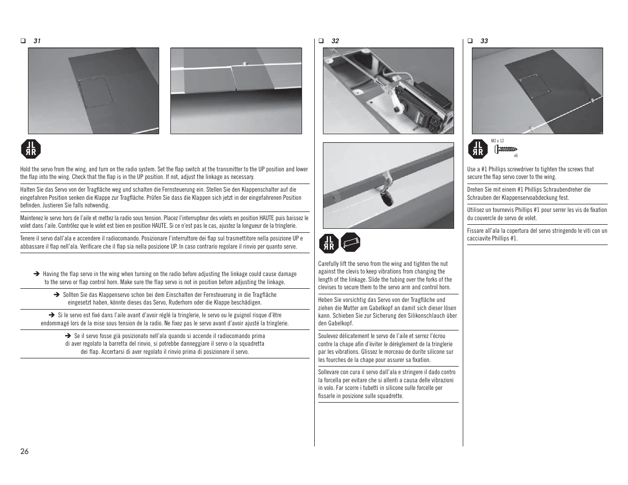 Hangar 9 Valiant 30cc ARF User Manual | Page 26 / 72