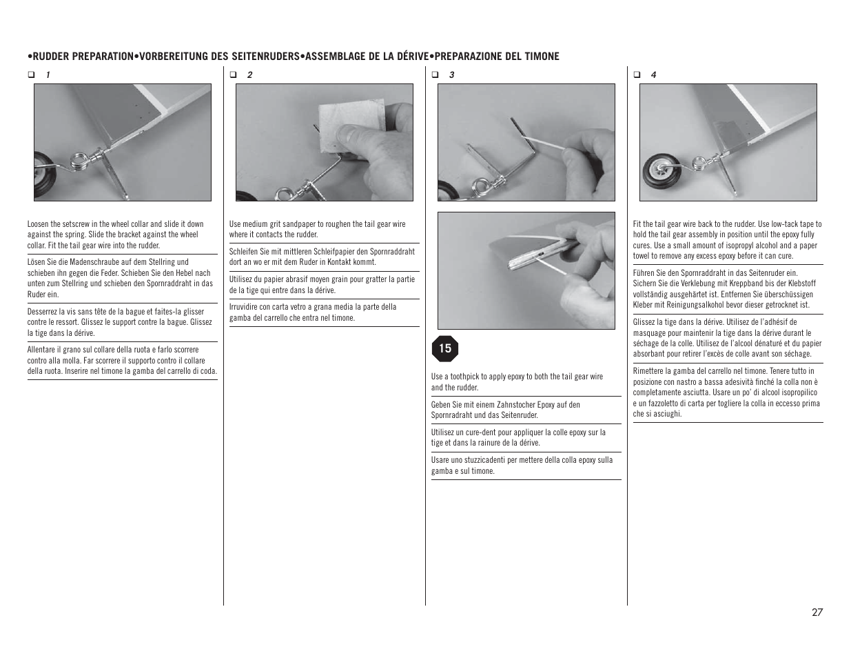 Hangar 9 Valiant 30cc ARF User Manual | Page 27 / 72