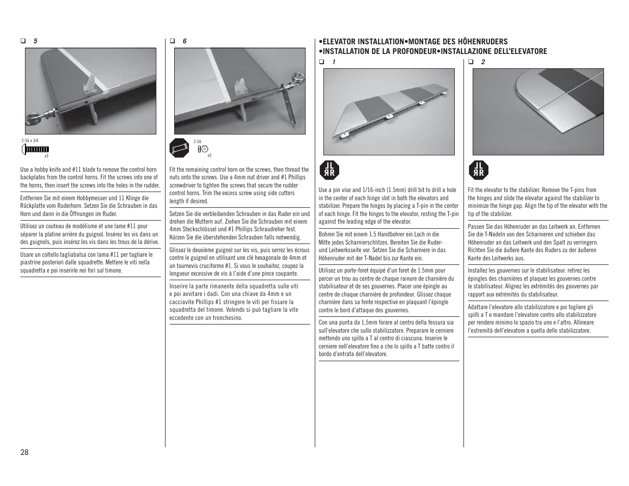 Hangar 9 Valiant 30cc ARF User Manual | Page 28 / 72