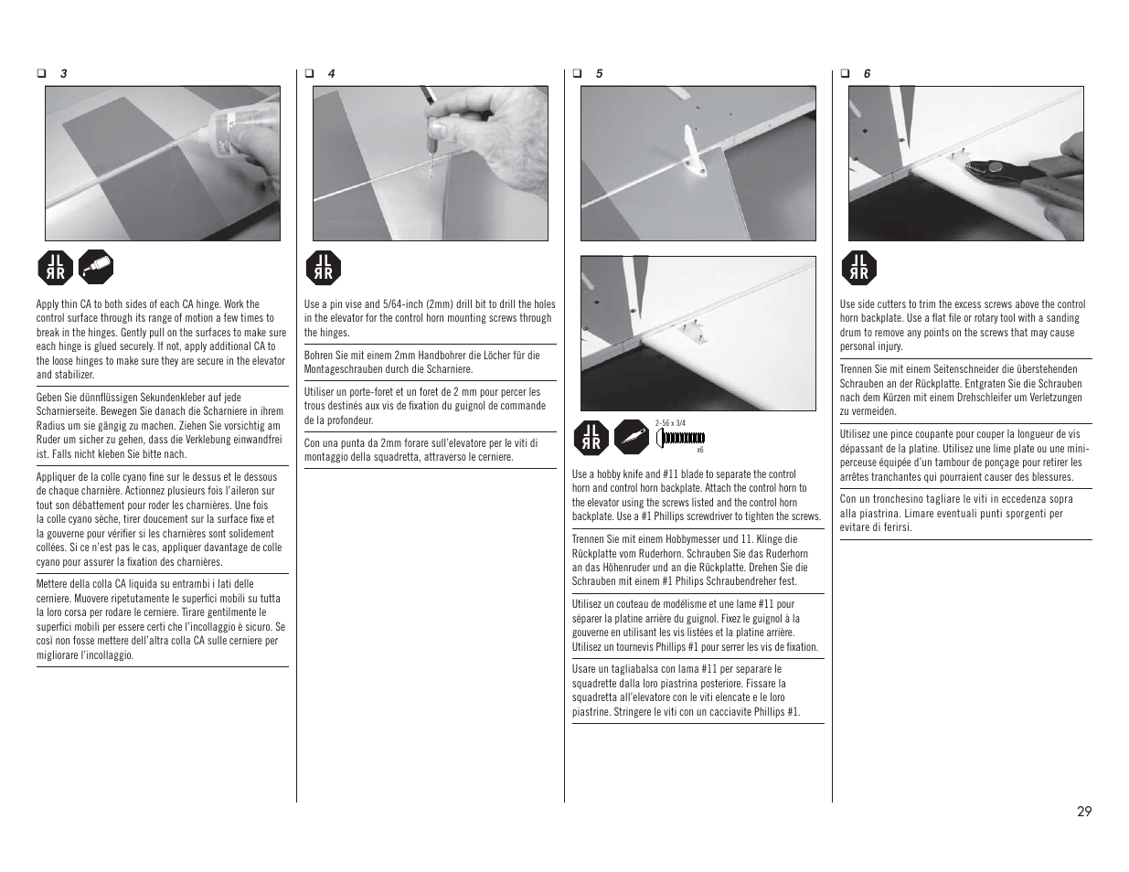 Hangar 9 Valiant 30cc ARF User Manual | Page 29 / 72