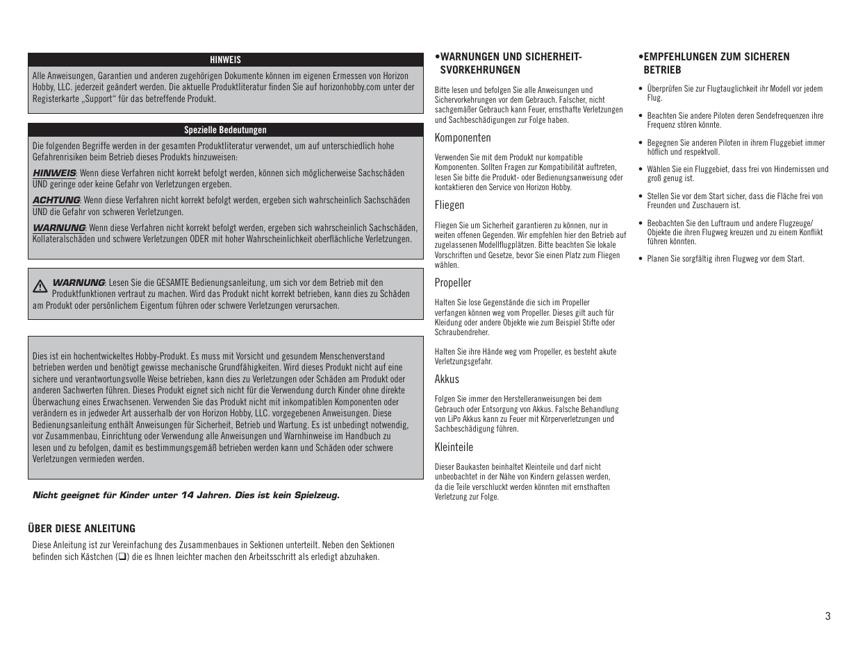 Hangar 9 Valiant 30cc ARF User Manual | Page 3 / 72