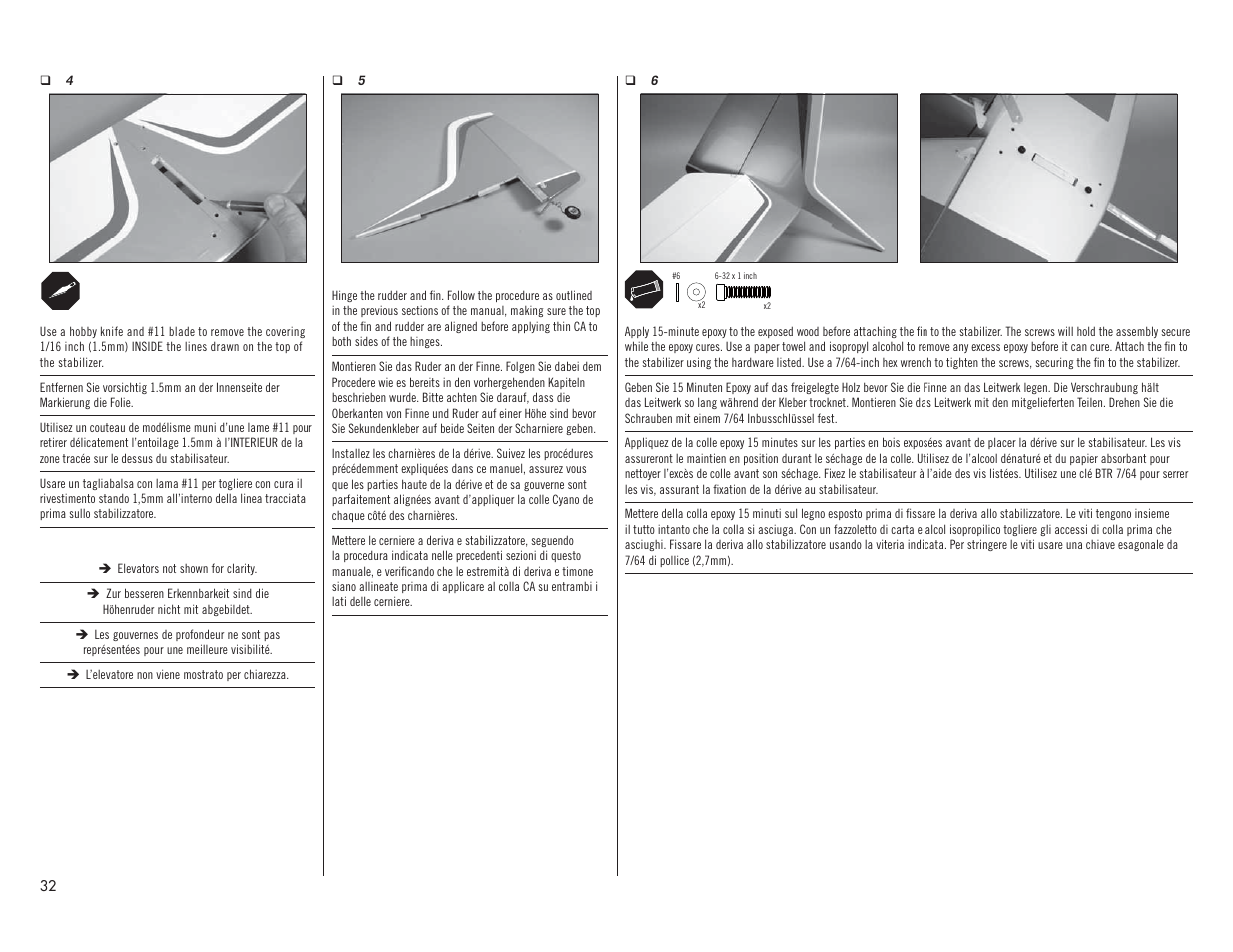 Hangar 9 Valiant 30cc ARF User Manual | Page 32 / 72