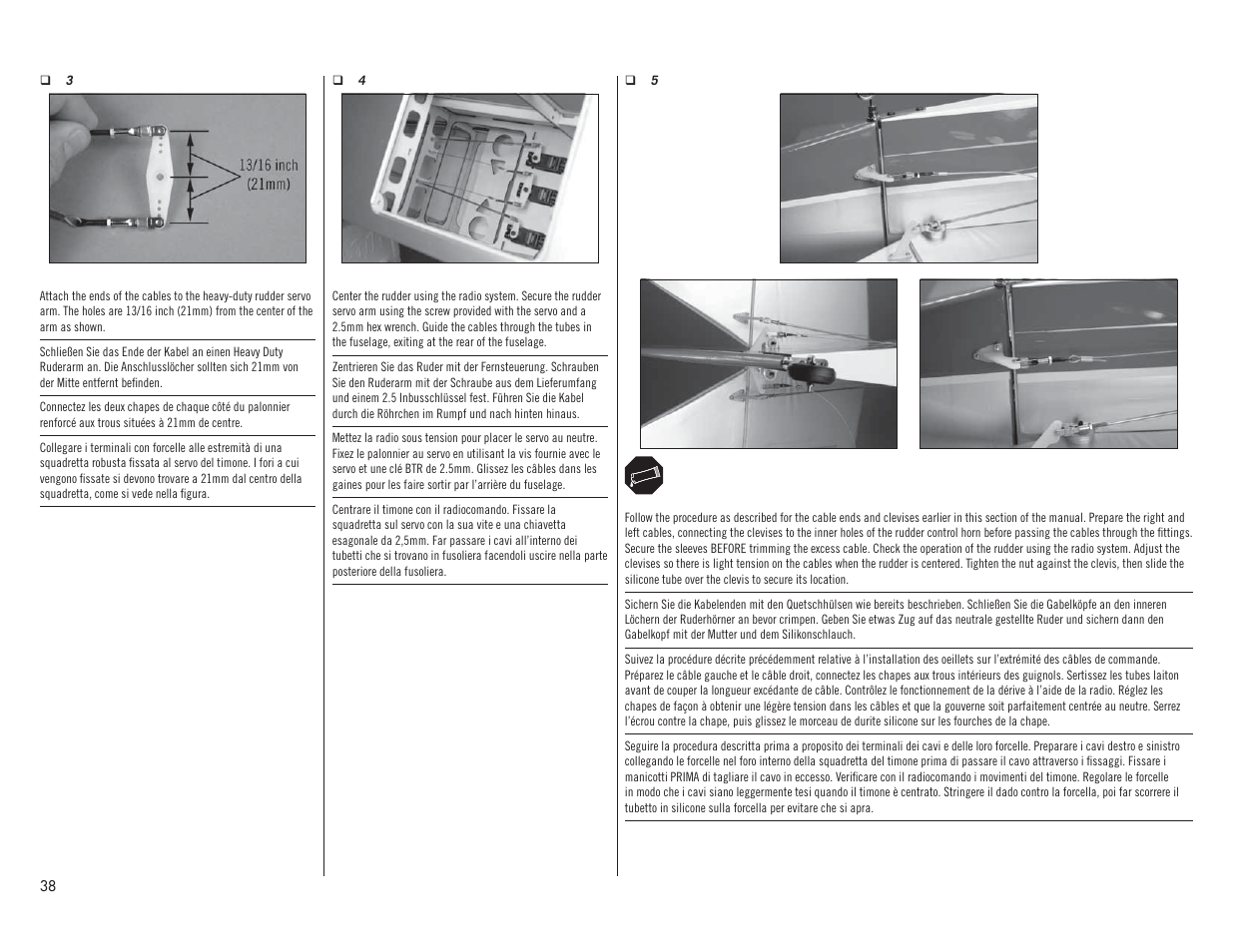 Hangar 9 Valiant 30cc ARF User Manual | Page 38 / 72