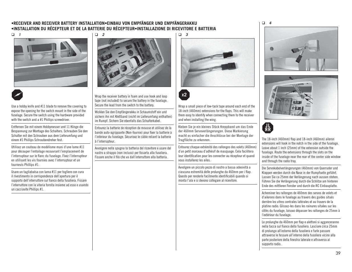 Hangar 9 Valiant 30cc ARF User Manual | Page 39 / 72