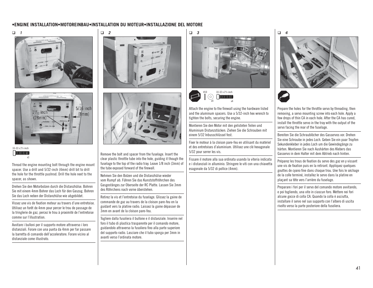 Hangar 9 Valiant 30cc ARF User Manual | Page 41 / 72