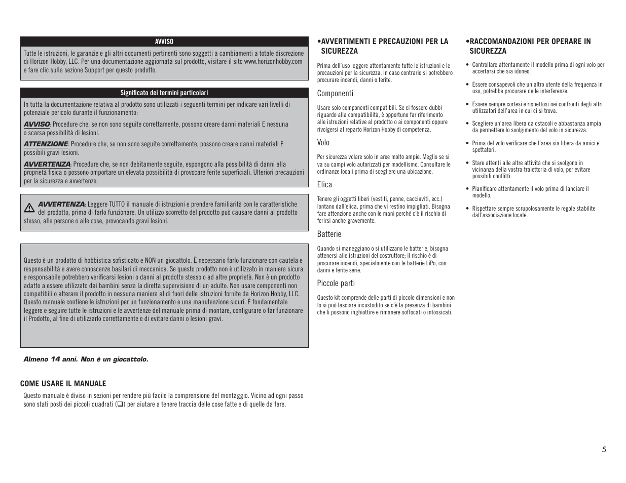 Hangar 9 Valiant 30cc ARF User Manual | Page 5 / 72