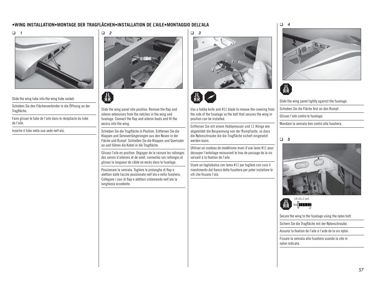 Hangar 9 Valiant 30cc ARF User Manual | Page 57 / 72