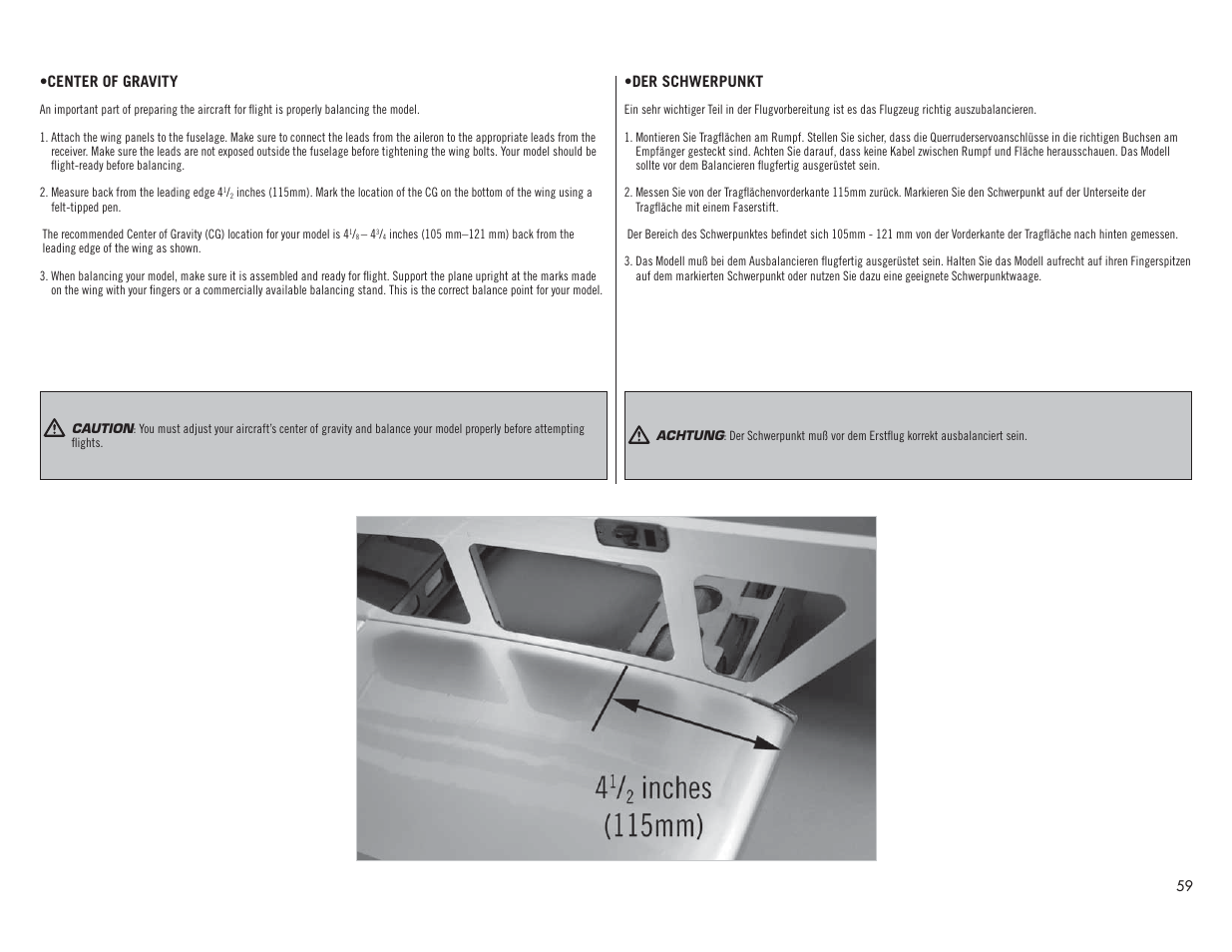 Hangar 9 Valiant 30cc ARF User Manual | Page 59 / 72