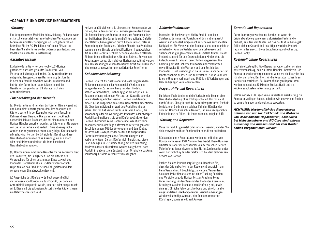 Hangar 9 Valiant 30cc ARF User Manual | Page 66 / 72