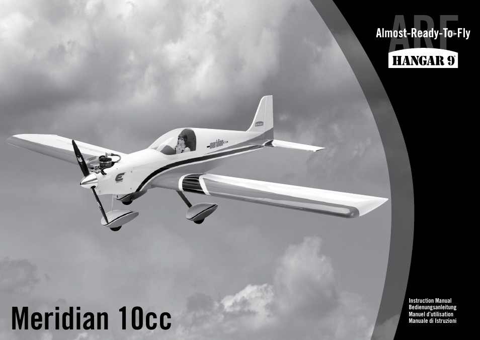 Hangar 9 Meridian 10cc ARF User Manual | 52 pages