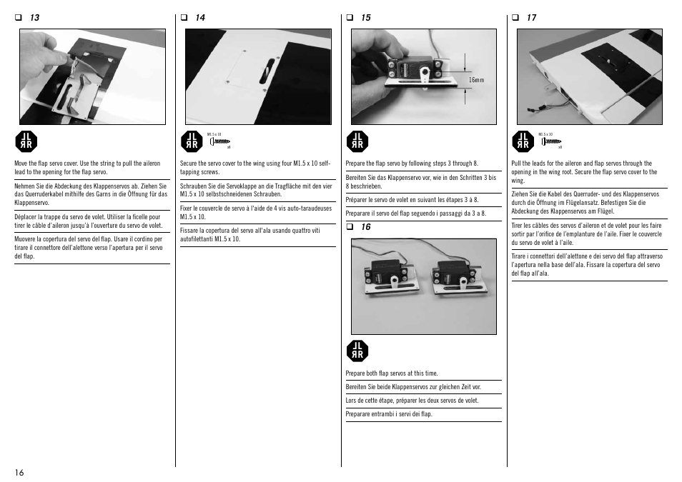 Hangar 9 Meridian 10cc ARF User Manual | Page 16 / 52