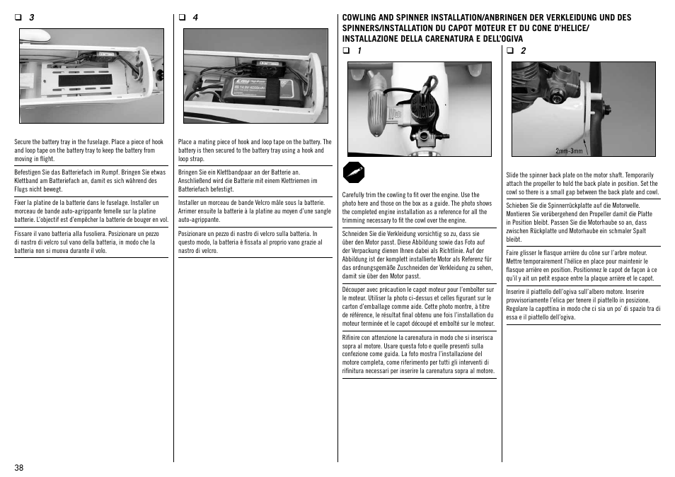 Hangar 9 Meridian 10cc ARF User Manual | Page 38 / 52