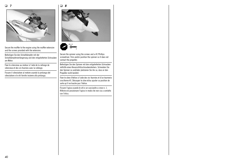 Hangar 9 Meridian 10cc ARF User Manual | Page 40 / 52