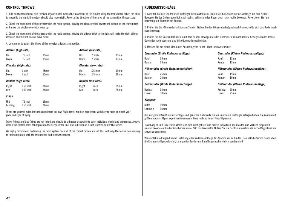 Hangar 9 Meridian 10cc ARF User Manual | Page 42 / 52