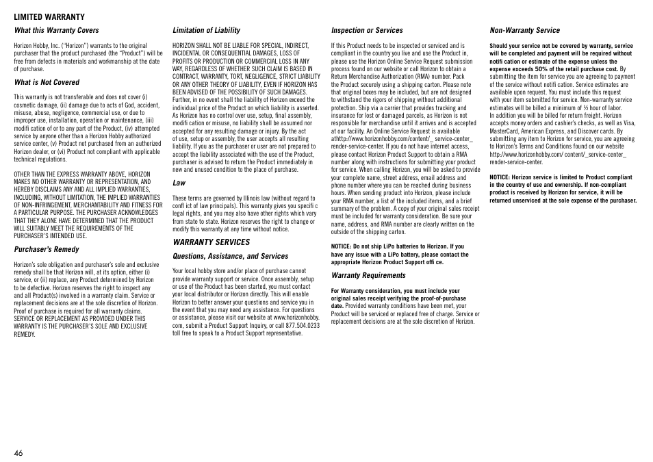 Hangar 9 Meridian 10cc ARF User Manual | Page 46 / 52