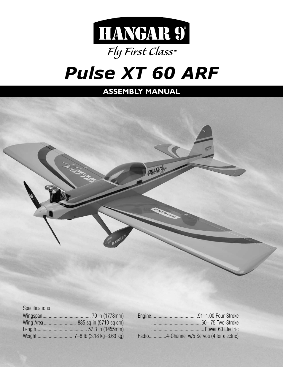 Hangar 9 Pulse XT 60 ARF User Manual | 48 pages