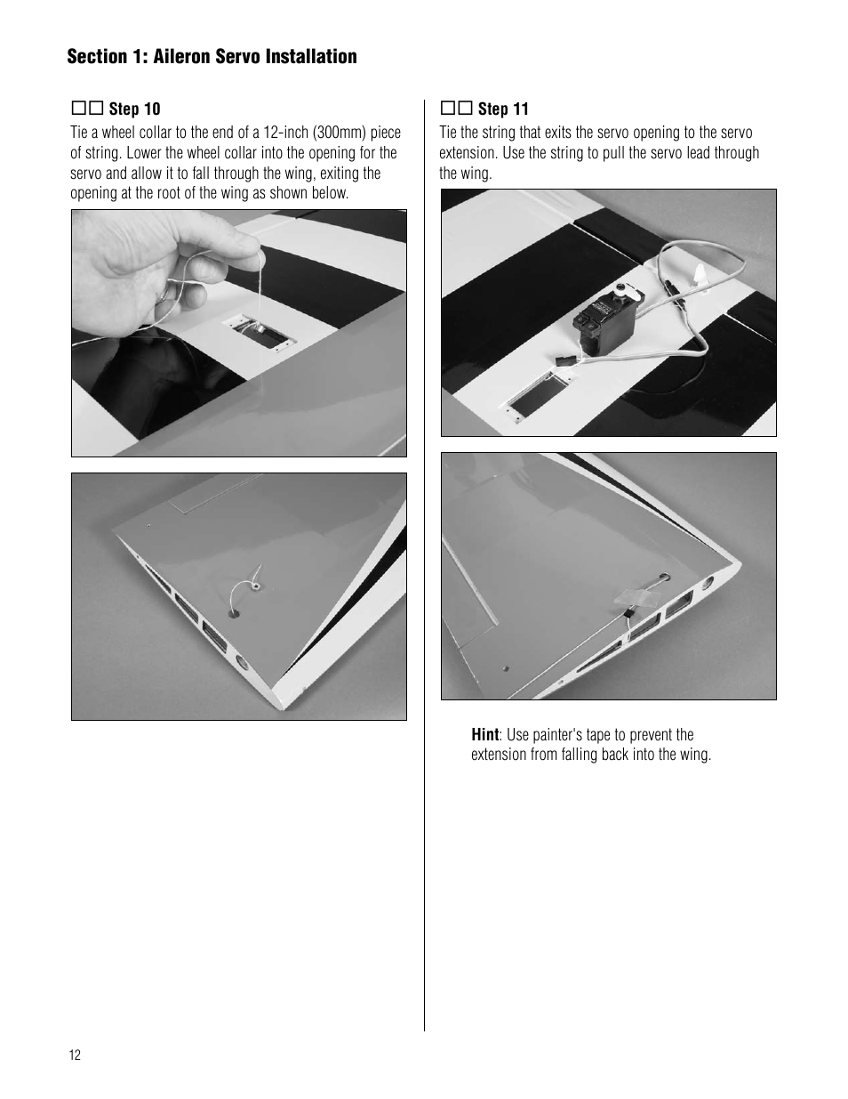 Hangar 9 Pulse XT 60 ARF User Manual | Page 12 / 48