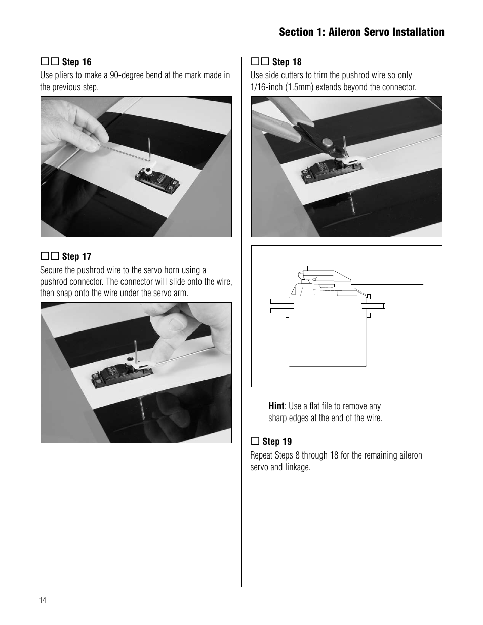 Hangar 9 Pulse XT 60 ARF User Manual | Page 14 / 48