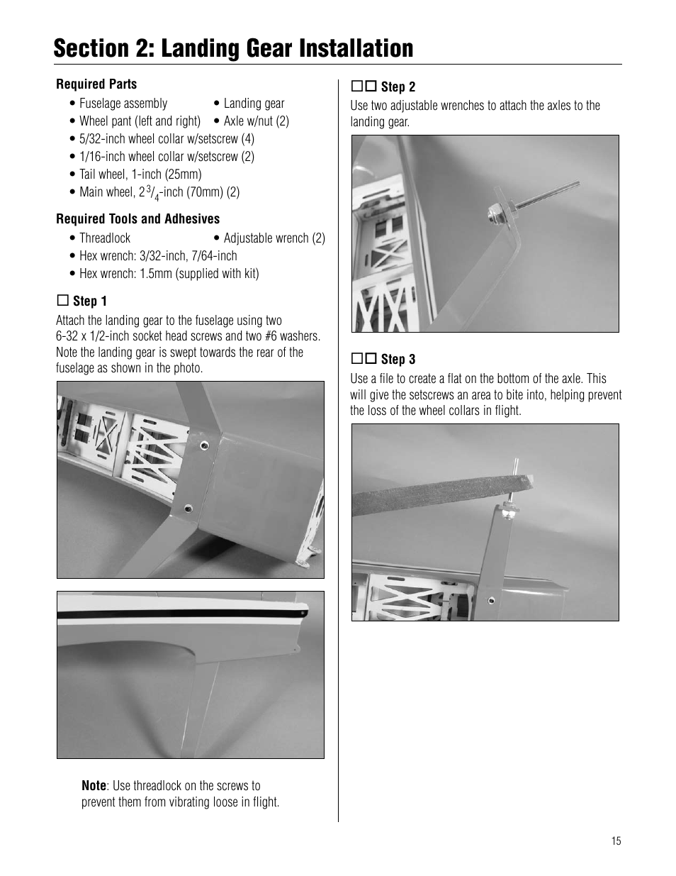 Hangar 9 Pulse XT 60 ARF User Manual | Page 15 / 48