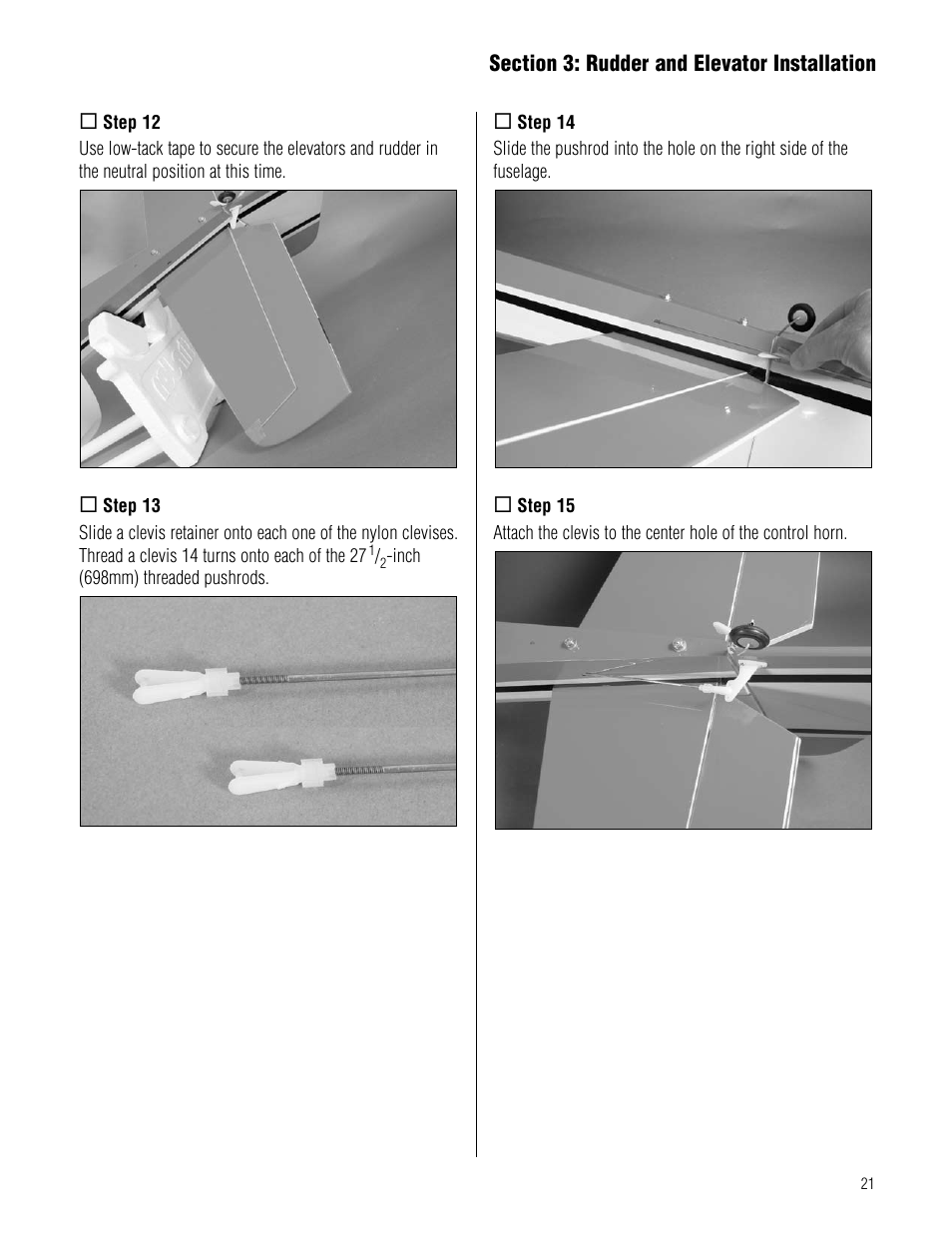 Hangar 9 Pulse XT 60 ARF User Manual | Page 21 / 48
