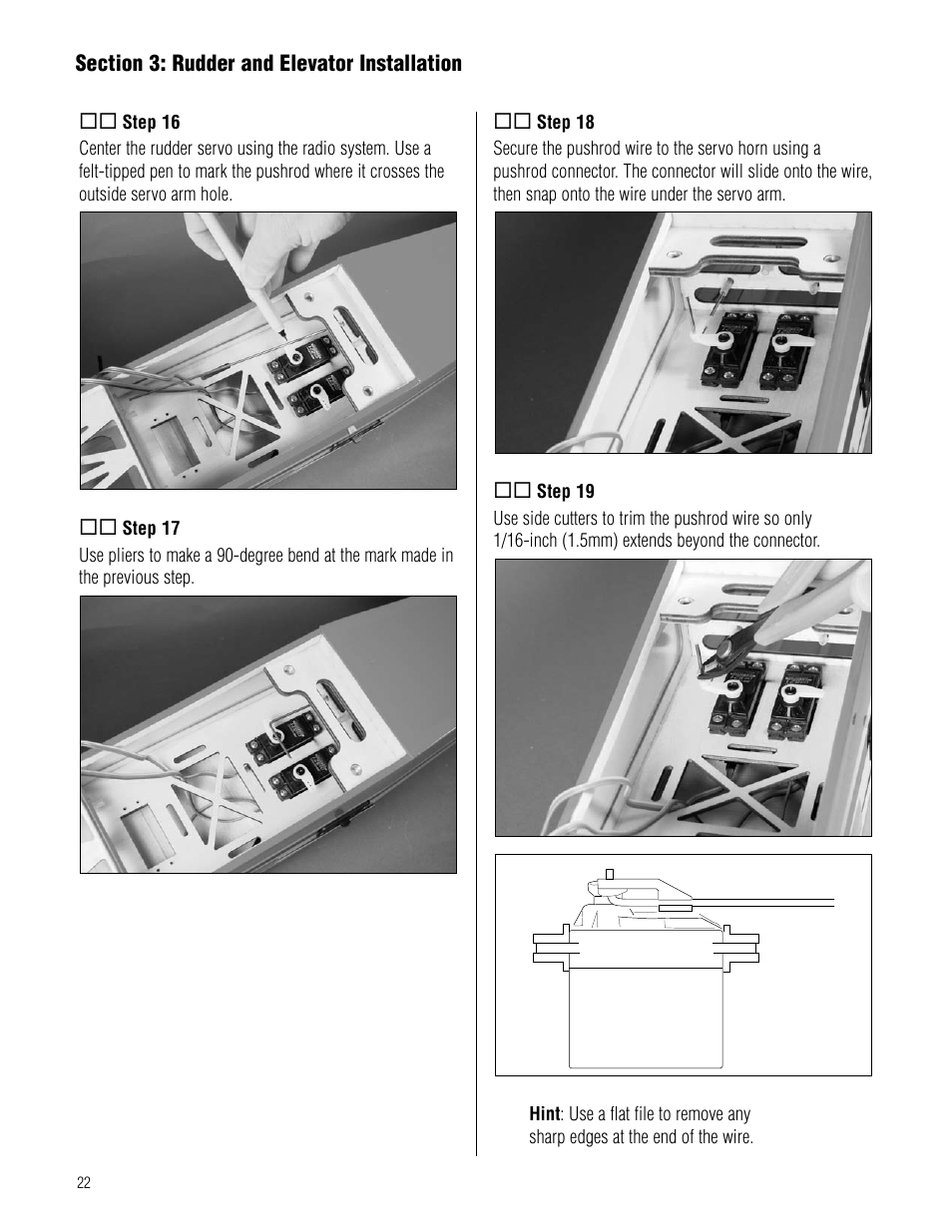 Hangar 9 Pulse XT 60 ARF User Manual | Page 22 / 48