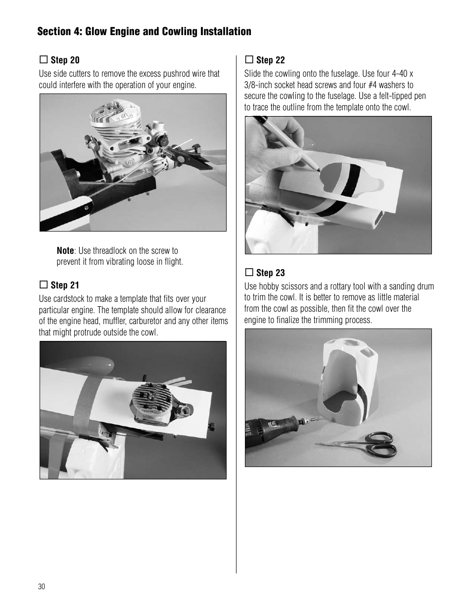 Hangar 9 Pulse XT 60 ARF User Manual | Page 30 / 48