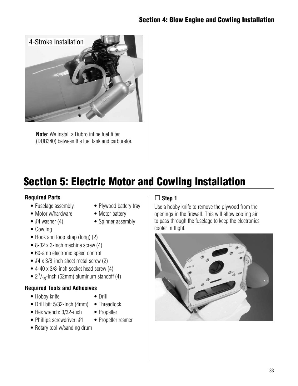 Hangar 9 Pulse XT 60 ARF User Manual | Page 33 / 48