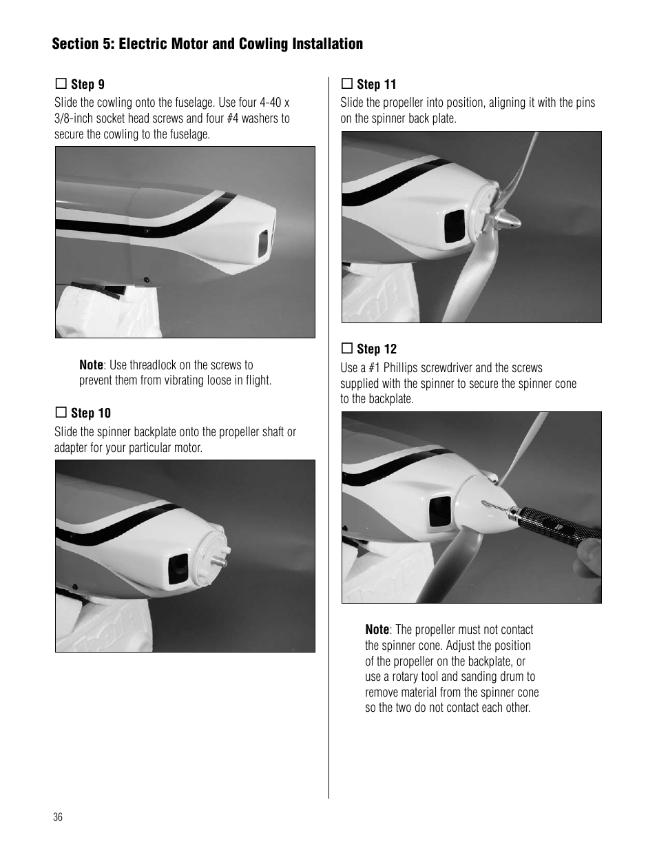 Hangar 9 Pulse XT 60 ARF User Manual | Page 36 / 48