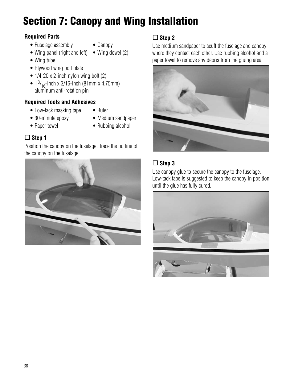 Hangar 9 Pulse XT 60 ARF User Manual | Page 38 / 48