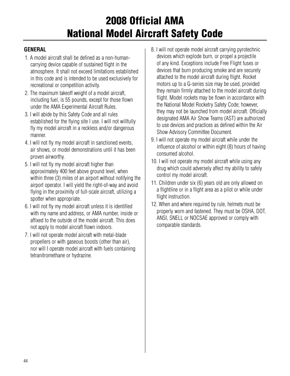 Hangar 9 Pulse XT 60 ARF User Manual | Page 44 / 48