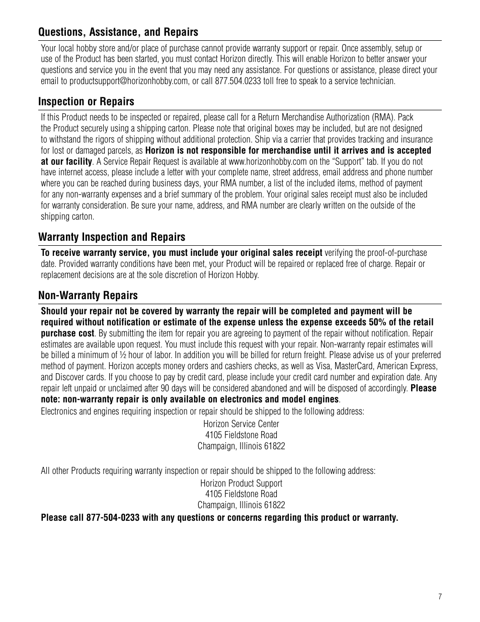 Hangar 9 Pulse XT 60 ARF User Manual | Page 7 / 48