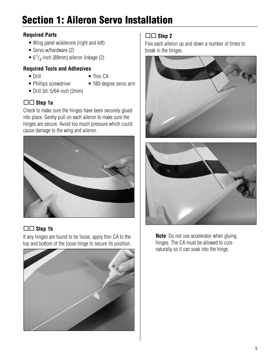 Hangar 9 Pulse XT 60 ARF User Manual | Page 9 / 48