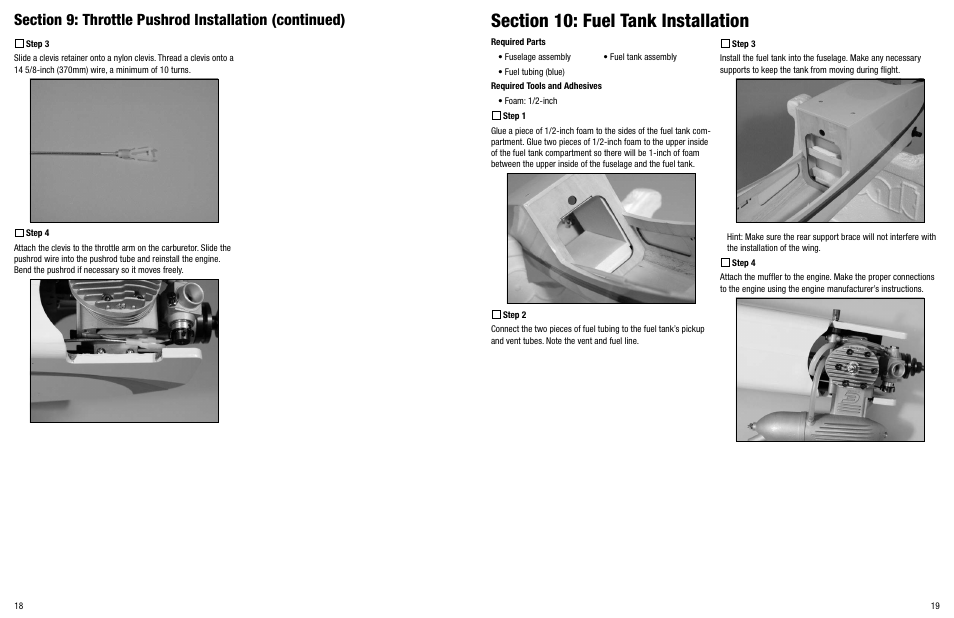 Hangar 9 Twist 40 ARF Version 2 User Manual | Page 10 / 18